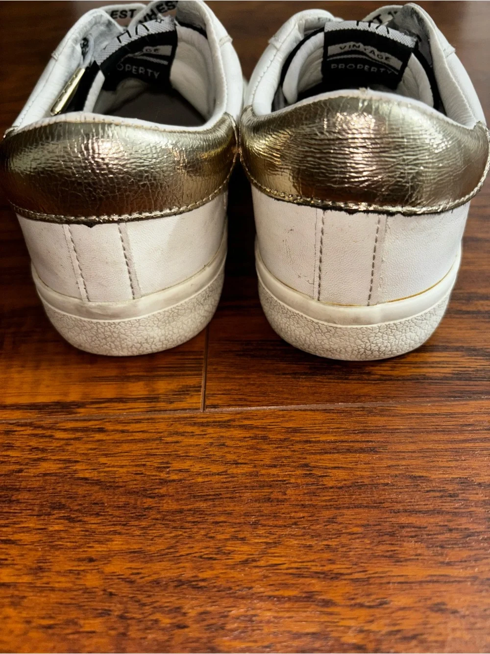 Vintage Havana Gadol Leather Sneakers Black White Star Keds Style Lace-Up Shoes
